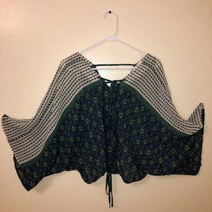 Flowy Blue Pattern Shirt